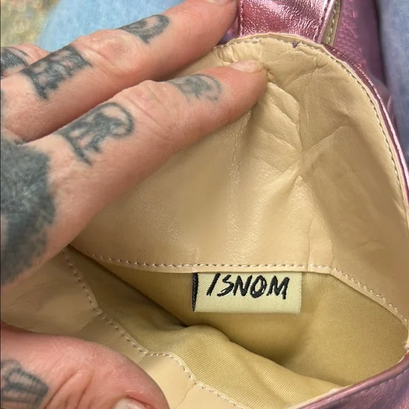 Pink Heeled Boots with Glossy Western Flair - Picture 3 of 5